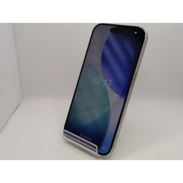 【中古】Apple 国内版 【SIMフリー】 iPhone 15 Pro 256GB ホワイトチタニウム MTUD3J/A【大阪本店】保証期間１ヶ月【ランクB】の画像