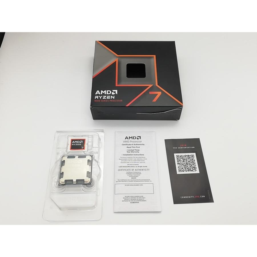 中古】AMD Ryzen 7 9700X (3.8GHz/TC:5.5GHz) BOX AM5/8C/16T/L3 32MB