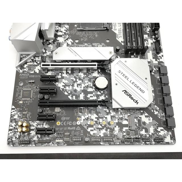 中古】ASRock B450 Steel Legend B450/AM4/ATX【秋葉2号】保証期間1