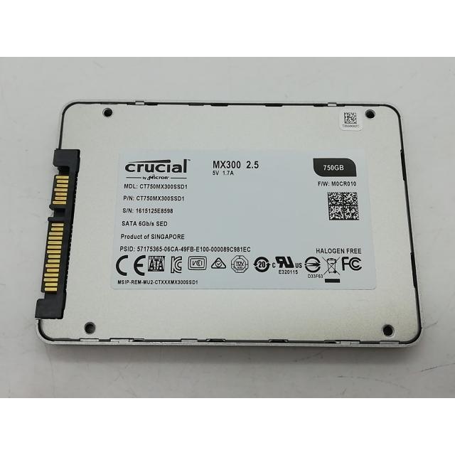 中古】Crucial MX300 CT750MX300SSD1 750GB/6GbpsSATA/3DTLC/2016