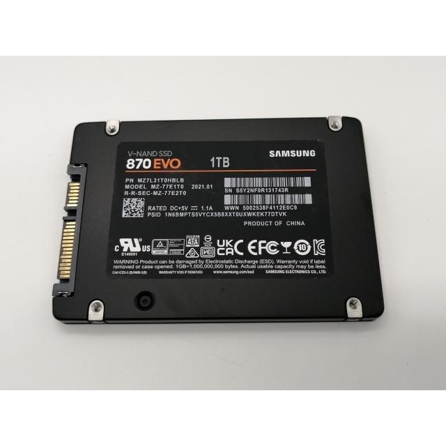 中古】SAMSUNG 870 EVO（MZ-77E1T0B/IT） 1TB/SSD/6GbpsSATA/TLC【秋葉
