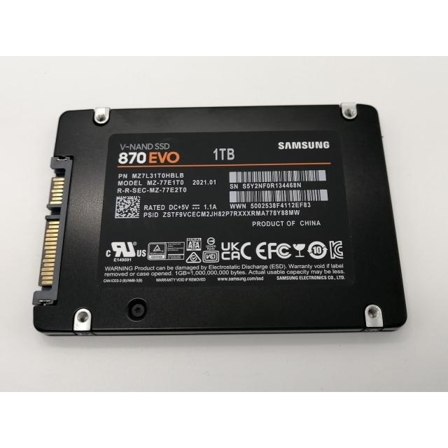 中古】SAMSUNG 870 EVO（MZ-77E1T0B/IT） 1TB/SSD/6GbpsSATA/TLC【秋葉