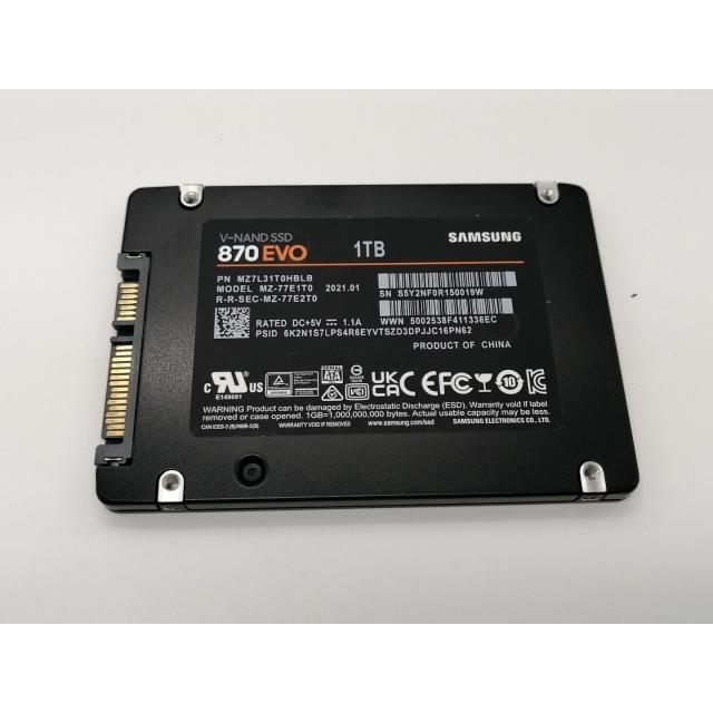 中古】SAMSUNG 870 EVO（MZ-77E1T0B/IT） 1TB/SSD/6GbpsSATA/TLC【秋葉