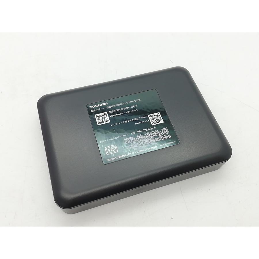中古】BUFFALO 【ポータブルHDD】CANVIO HD-TPA4U3-B [ブラック] 【4TB