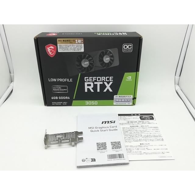 中古】MSI GeForce RTX 3050 LP 6G OC RTX3050/6GB(GDDR6)【秋葉2号