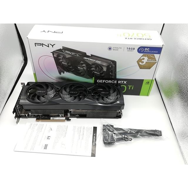 中古】PNY GeForce RTX 5070 Ti 16GB Overclocked Triple Fan