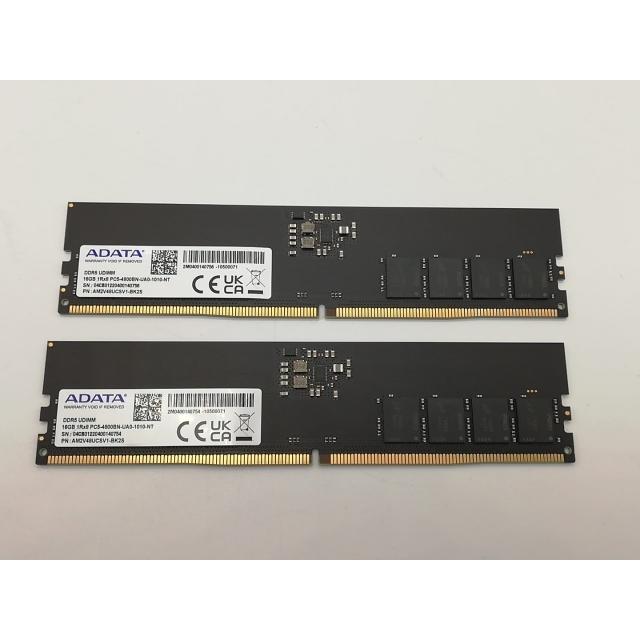 中古】DDR5 16GB 2枚組（合計32GB） DDR5-4800(PC5-38400