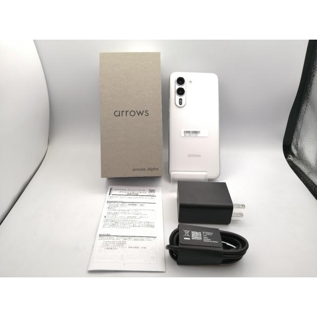 【中古】FCNT 楽天モバイル 【SIMフリー】 arrows Alpha ホワイト 12GB 512GB M08 PB8M0001JP【秋葉本店】保証期間１ヶ月【ランクA】の画像