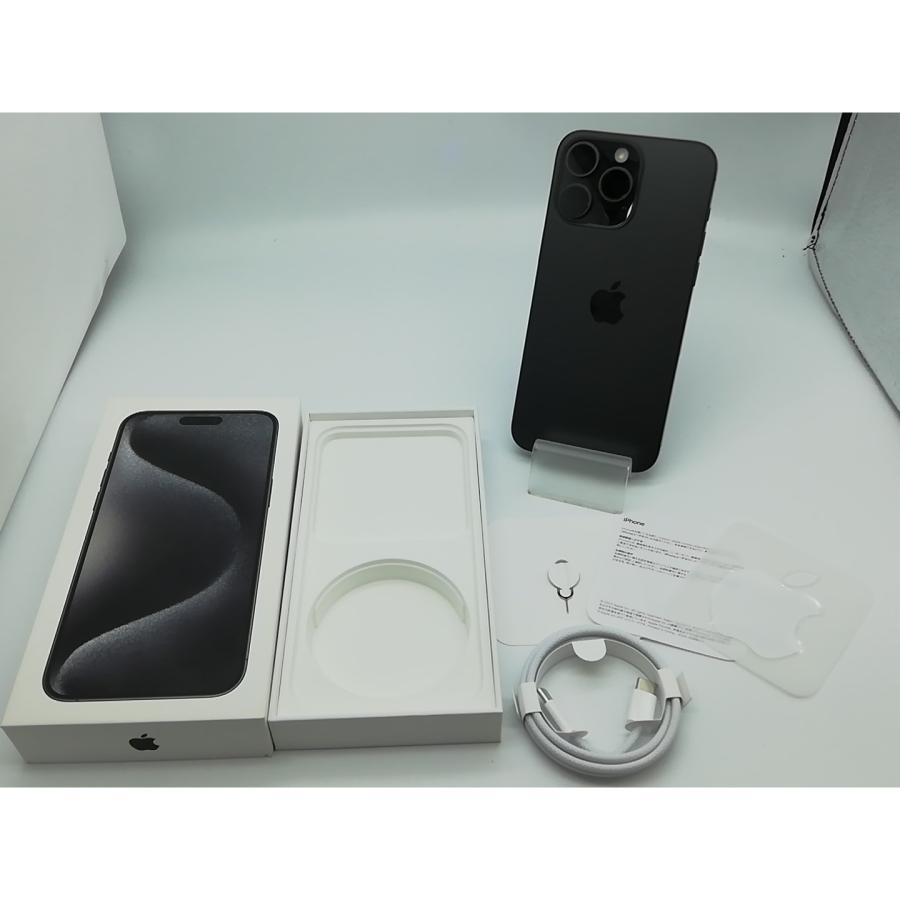【中古】Apple docomo 【SIMフリー】 iPhone 15 Pro Max 256GB ブラックチタニウム MU6P3J/A【秋葉本店】保証期間１ヶ月【ランクC】の画像