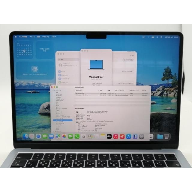 中古】Apple MacBook Air 13インチ (M4,2025) M4(CPU:10C/GPU:8C) 16GB