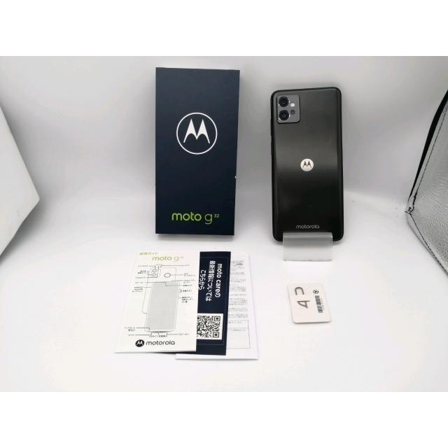 中古】MOTOROLA 国内版 【SIMフリー】 moto g32 ミネラルグレイ 4GB