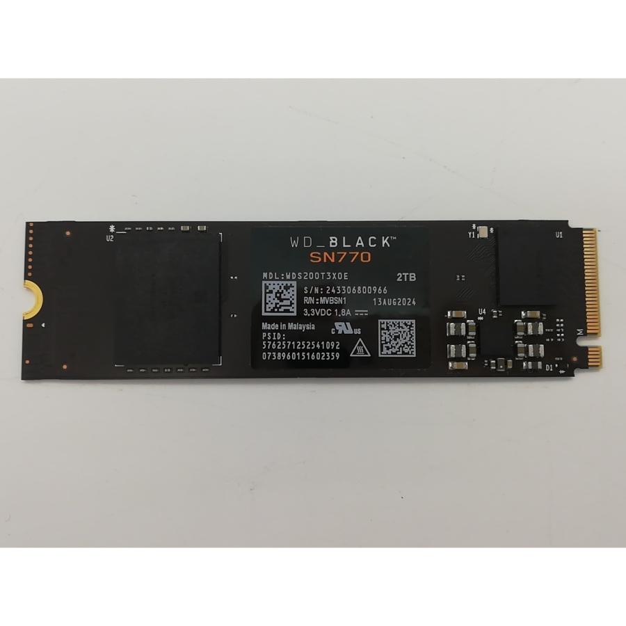 中古】W.D. WD_Black SN770 NVMe WDS200T3X0E 2TB/M.2 2280(PCIe4.0