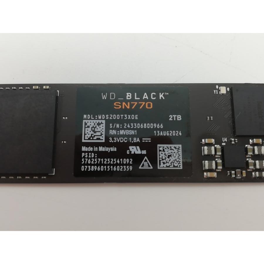 中古】W.D. WD_Black SN770 NVMe WDS200T3X0E 2TB/M.2 2280(PCIe4.0