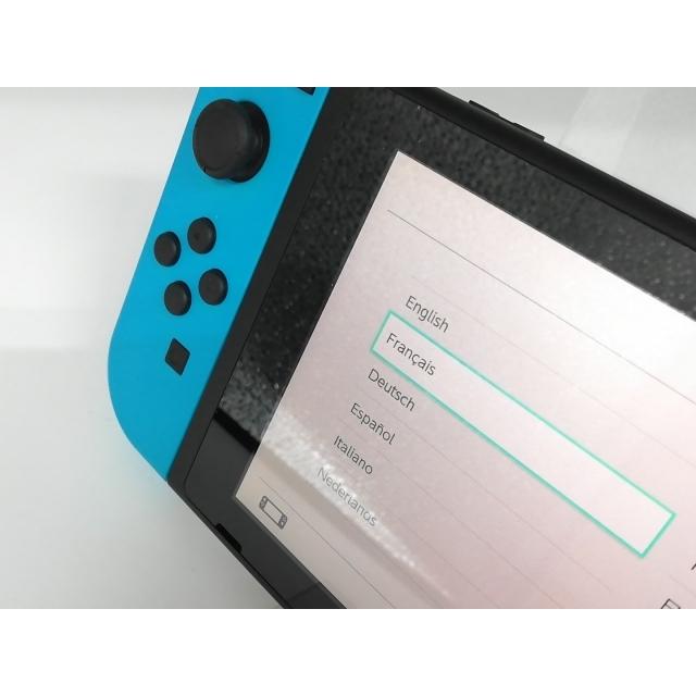 中古】Nintendo Switch 本体 Joy-Con(L) ネオンブルー/(R) ネオン