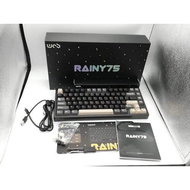 中古】WOBKEY Rainy 75 Pro ブラック 英字配列 PR75CBK【秋葉2号】保証