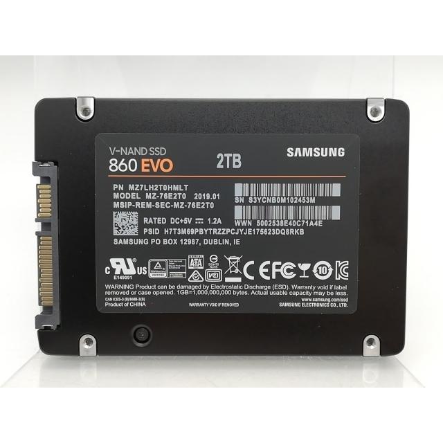 中古】SAMSUNG 860 EVO MZ-76E2T0B 2TB/6GbpsSATA【秋葉2号】保証期間