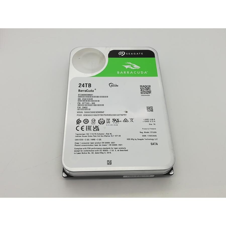 中古】Seagate ST24000DM001 BarraCuda 24TB/512MB/7200rpm/6Gbps