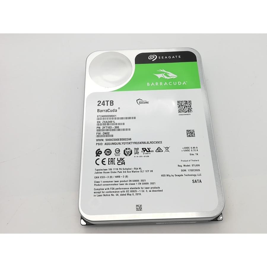 中古】Seagate ST24000DM001 BarraCuda 24TB/512MB/7200rpm/6Gbps