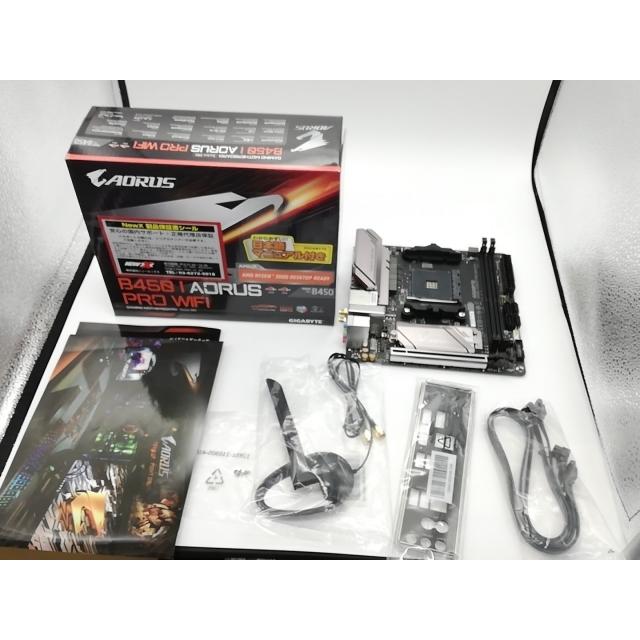 中古】GIGABYTE B450 I AORUS PRO WIFI B450/AM4/11ac Wave2/Mini-ITX