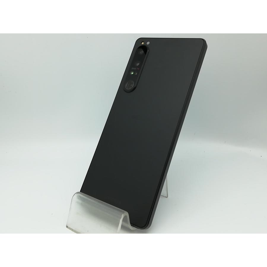 中古】SONY au 【SIMフリー】 Xperia 1 IV ブラック 12GB 256GB SOG06