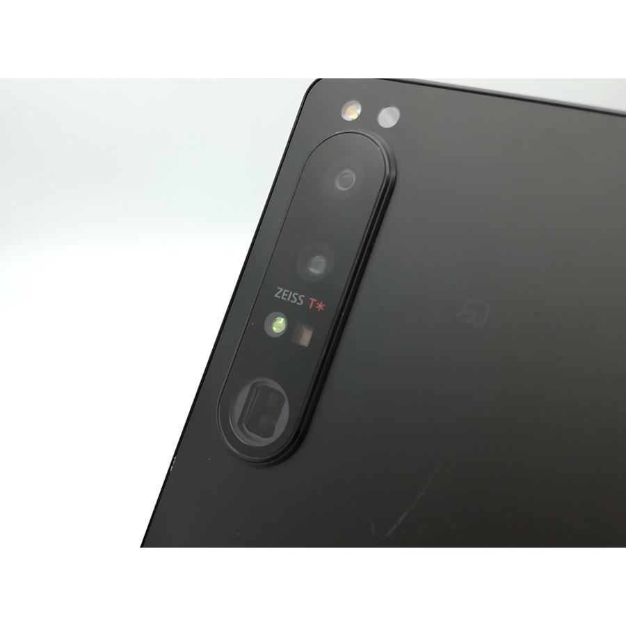 中古】SONY au 【SIMフリー】 Xperia 1 IV ブラック 12GB 256GB SOG06