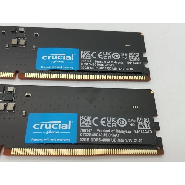 中古】DDR5 32GB 2枚組（合計64GB） DDR5-4800(PC5-38400