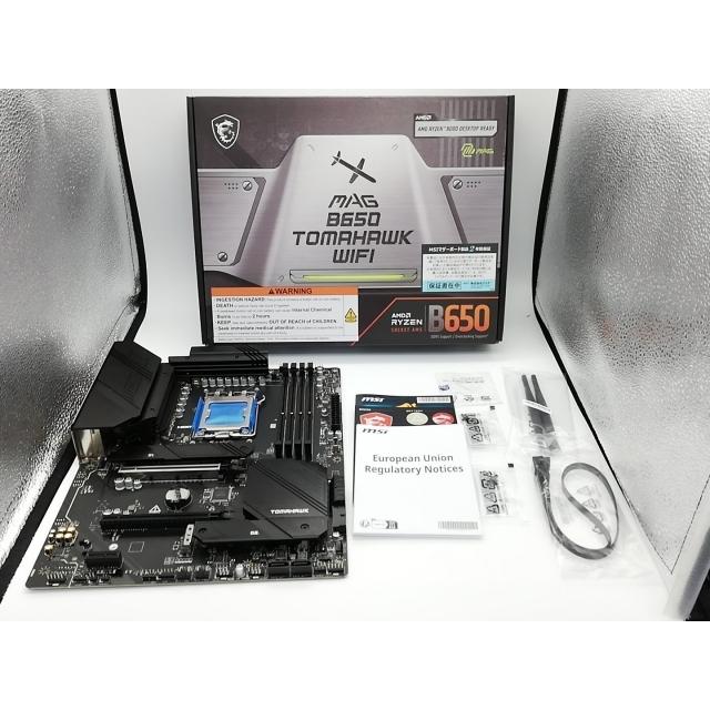 中古】MSI MAG B650 TOMAHAWK WIFI B650/AM5/2.5GbitLAN/Wi-Fi6E(ax)+