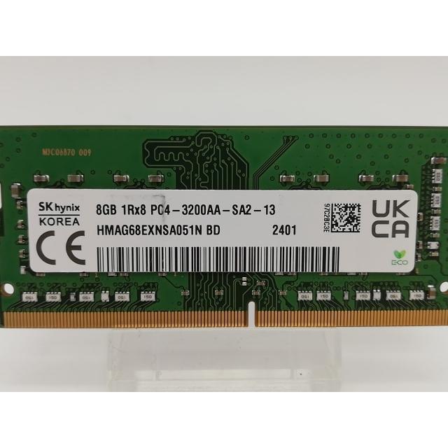 DDR4 SODIMM 8GB 3200 2枚 ノートpc用 中古】260PIN 8GB DDR4-3200(PC4-25600) SODIMM 【ノートPC用】【秋葉2