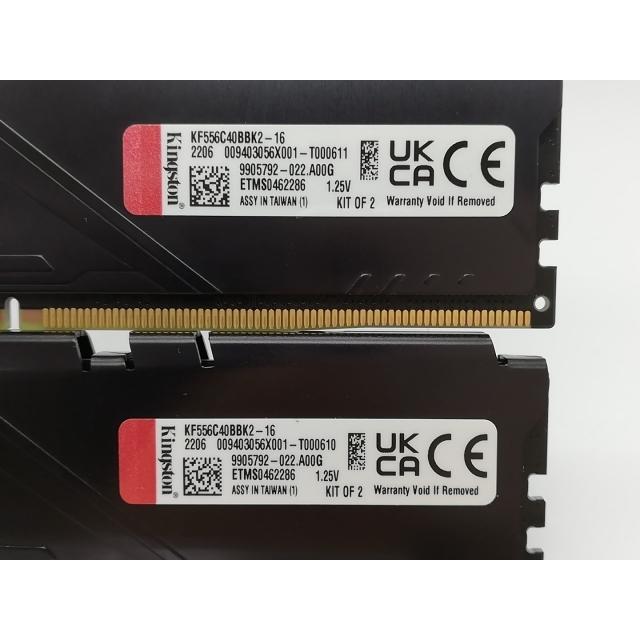 中古】DDR5 8GB 2枚組（合計16GB） DDR5-5600(PC5-44800