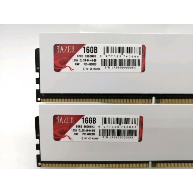 中古】DDR5 16GB 2枚組（合計32GB） DDR5-6000(PC5-48000
