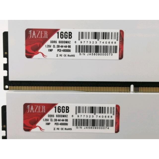 中古】DDR5 16GB 2枚組（合計32GB） DDR5-6000(PC5-48000