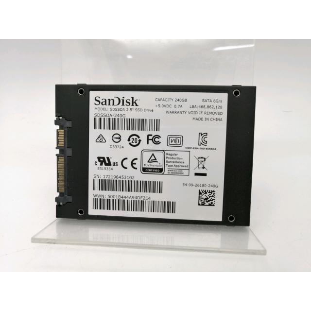 中古】SanDisk SSD PLUS SDSSDA-240G-J25 240GB/SSD/6GbpsSATA/2015年7