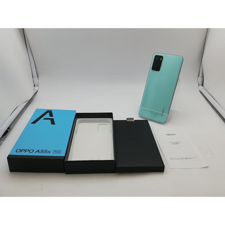 【美品】OPPO A55s 5G 64GB 本体 グリーン＜箱付き＞ 中古】Oppo 楽天モバイル 【SIMフリー】 OPPO A55s 5G グリーン 4GB