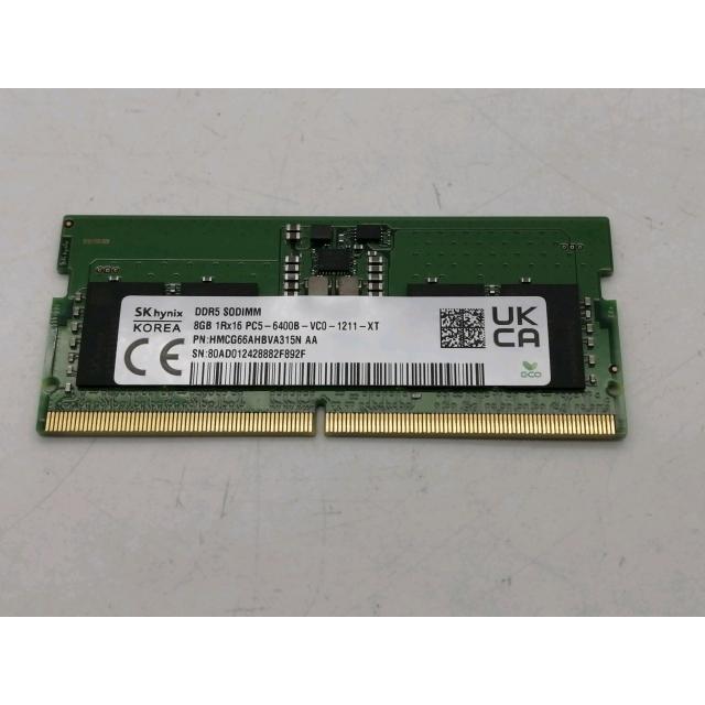 中古】262PIN SODIMM 8GB DDR5-6400(PC5-51200)【ノートPC用】【秋葉2