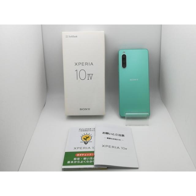 中古】SONY SoftBank 【SIMフリー】 Xperia 10 IV ミント 6GB 128GB