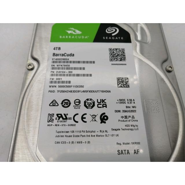 【中古】4TB/HDD/Seagate/ST4000DM004/スマート情報有り 中古】Seagate ST4000DM004 4TB/5400rpm/256MB/6Gbps【秋葉2号】保証