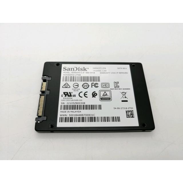 中古】SanDisk Ultra 3D SSD SDSSDH3-2T00 2TB/6GbpsSATA【秋葉2号