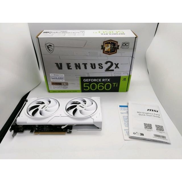 中古】MSI GeForce RTX 5060 Ti 16G VENTUS 2X OC WHITE PLUS