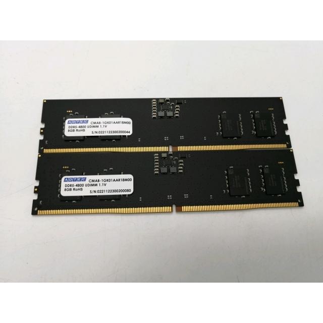 【中古】DDR5メモリ 16GB(8GB2枚組) [DDR5-4800] 中古】DDR5 8GB 2枚組（合計16GB） DDR5-4800(PC5-38400
