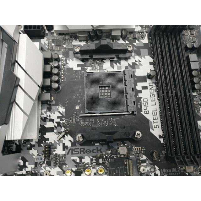 中古】ASRock B450 Steel Legend B450/AM4/ATX【秋葉2号】保証期間1