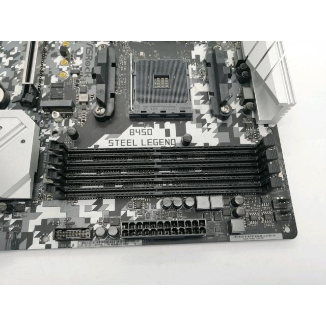 中古】ASRock B450 Steel Legend B450/AM4/ATX【秋葉2号】保証期間1