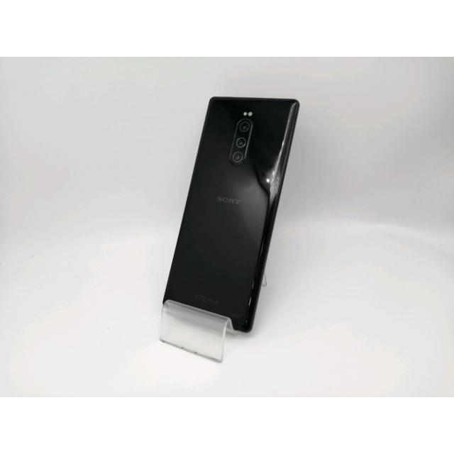 中古】SONY au 【SIMロック解除済み】 Xperia 1 SOV40 ブラック【秋葉