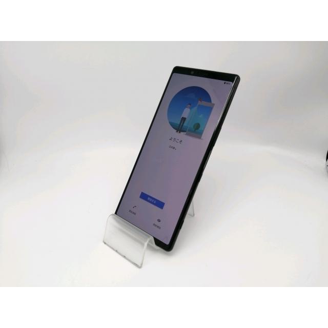 中古】SONY au 【SIMロック解除済み】 Xperia 1 SOV40 ブラック【秋葉