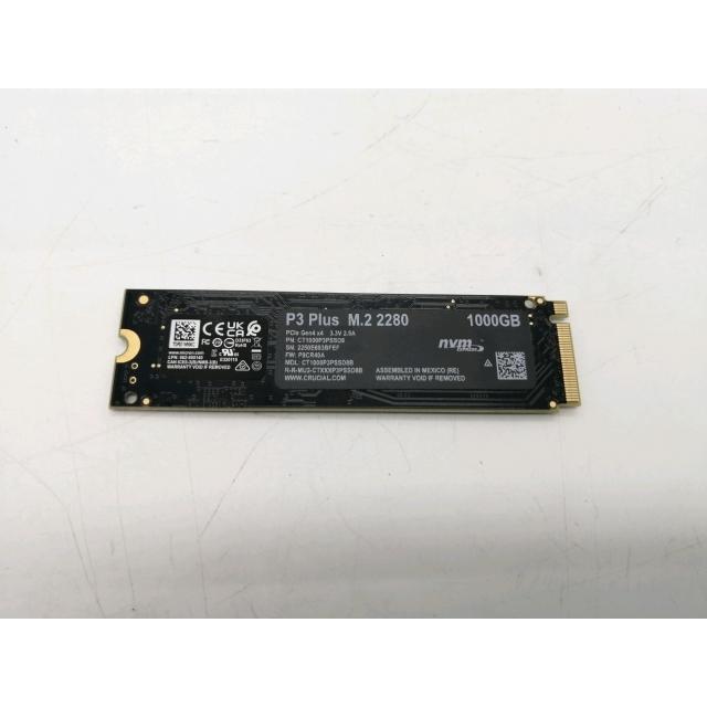 中古】Crucial P3 Plus(CT1000P3PSSD8) 1TB/M.2 2280(PCIe4.0 NVMe