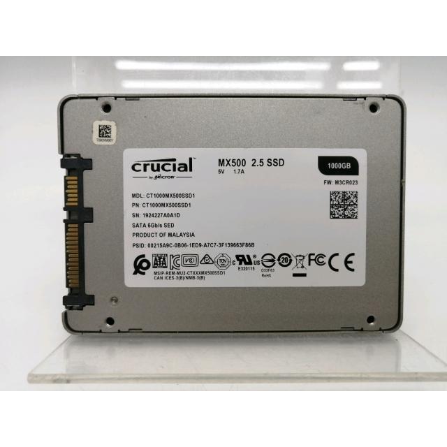 中古】Crucial CT1000MX500SSD1 1TB/SSD/6GbpsSATA/2018年1月/3D TLC