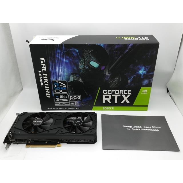 中古】玄人志向 GALAKURO GAMING GG-RTX3060Ti-E8GB/DF/LHR RTX3060Ti 