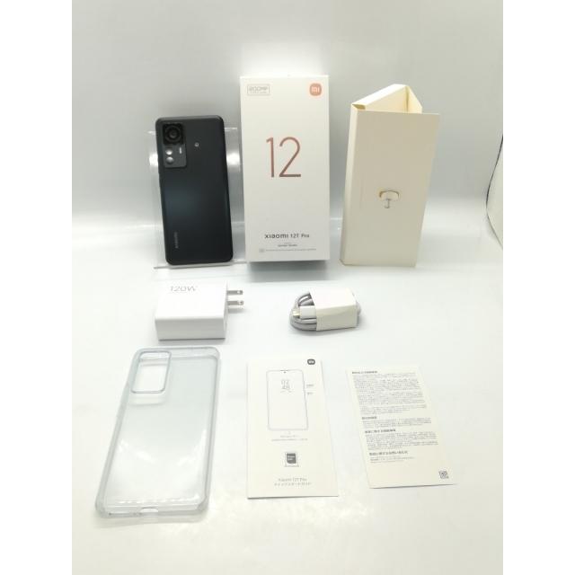 中古】Xiaomi 国内版 【SIMフリー】 Xiaomi 12T Pro ブラック 8GB