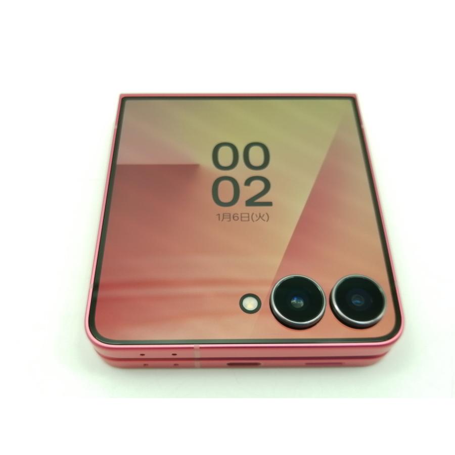 中古】SAMSUNG au 【SIMフリー】 Galaxy Z Flip7 コーラルレッド 12GB