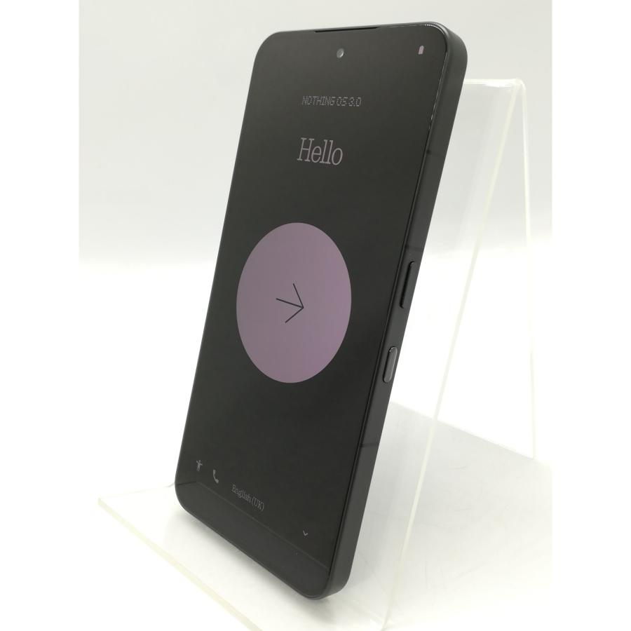 中古】NOTHING 国内版 【SIMフリー】 Nothing Phone (3) ブラック 16GB