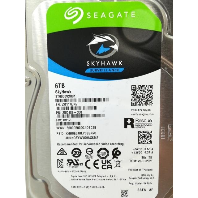 中古】Seagate ST6000VX001 SkyHawk 6TB/256MB/6Gbps【秋葉4号】保証